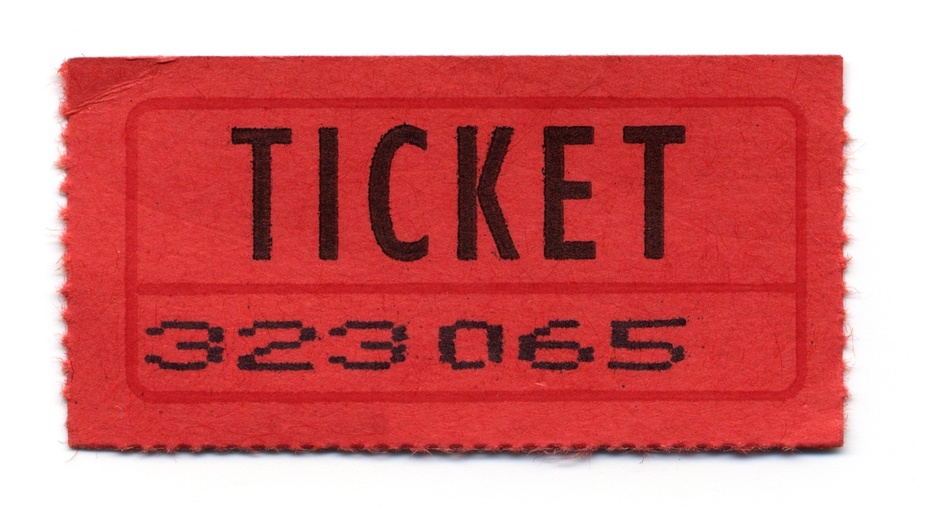 Ancien ticket de cinema