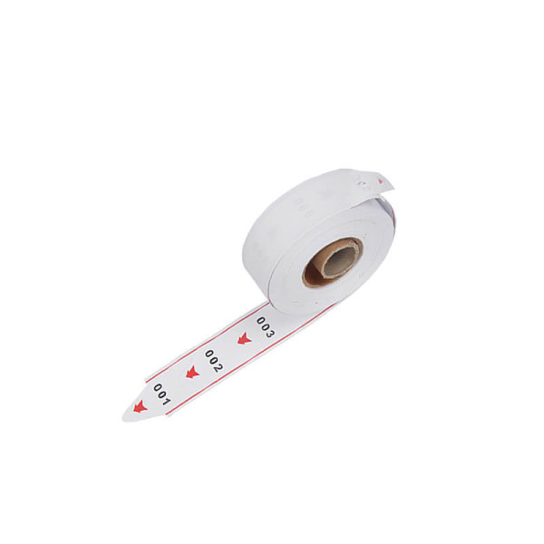 Tickets d'attente rouges 75x40mm rouleau | EcoSpirale