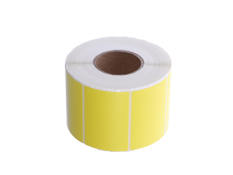 Etiquettes thermiques vierges jaunes 50x30mm | EcoSpirale