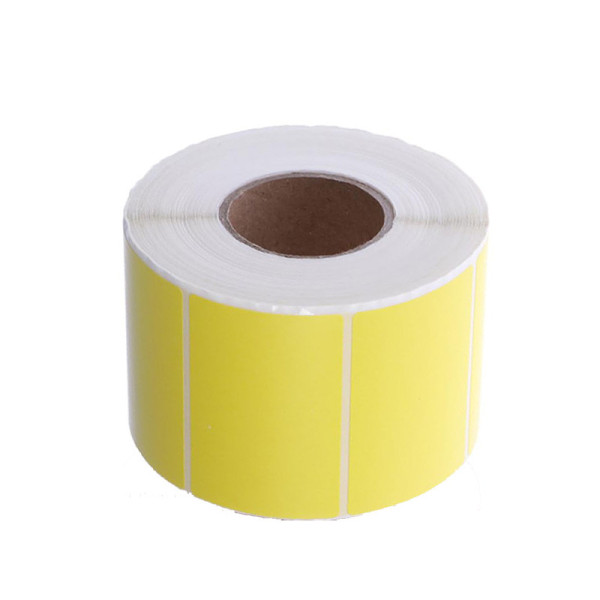 Etiquettes thermiques vierges jaunes 50x30mm | EcoSpirale