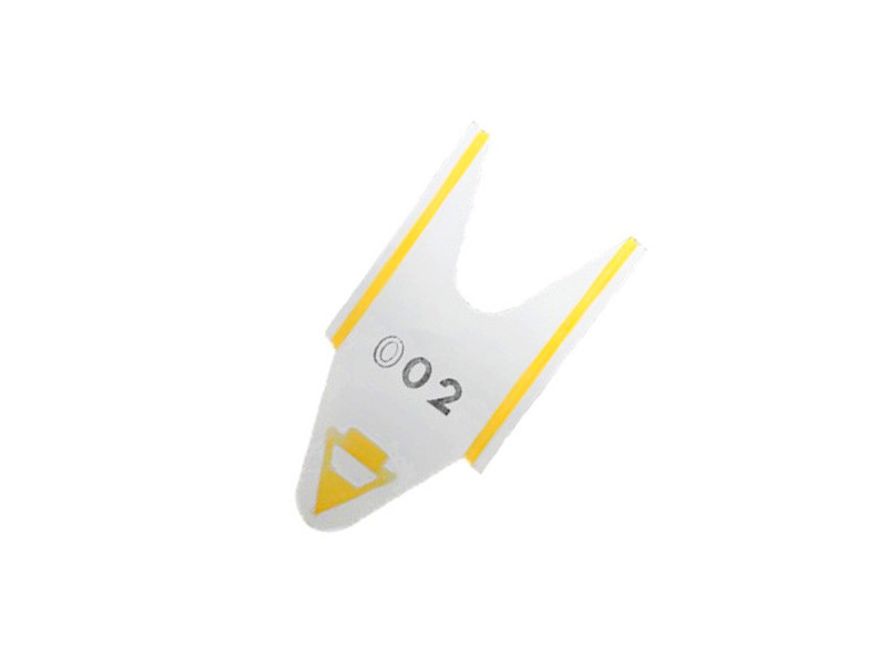 Tickets d'attente jaunes 75x40mm rouleau | EcoSPirale