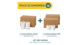 Pack bobines Caisse et TPE  55g | Ecospirale
