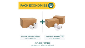Pack bobines Caisse et TPE 48g | Ecospirale