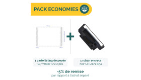 Pack Listing de pesée +  Ruban encreur Citizen | Ecospirale