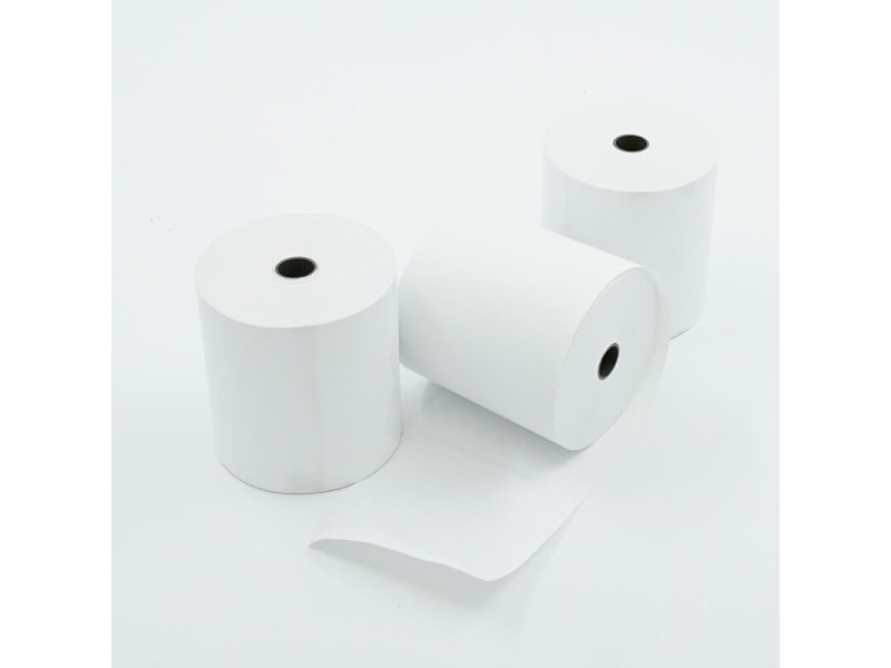 Bobines papier thermiques caisse 80x80x12mm sans BPA