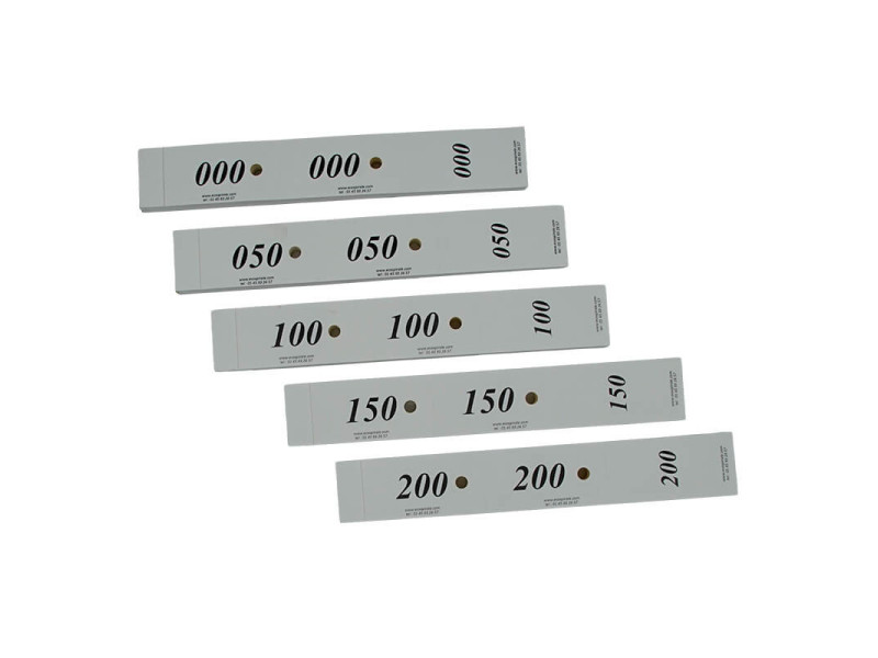 Tickets vestiaires blancs 30x200mm | EcoSpirale