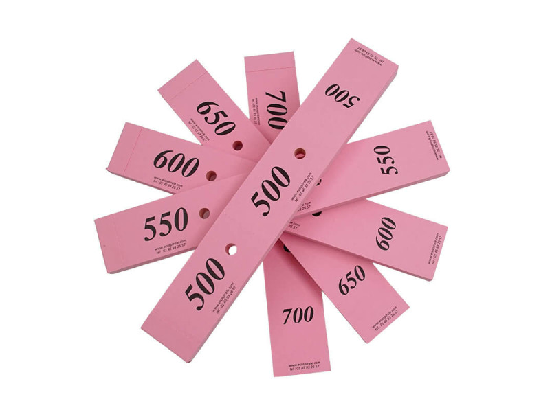 Tickets vestiaires roses 30x200mm | EcoSpirale