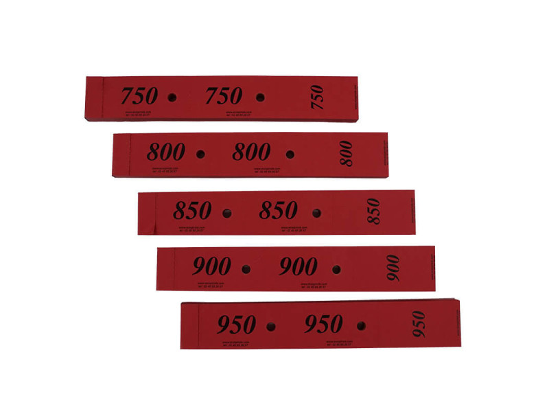 Tickets vestiaires rouges 30x200mm | EcoSpirale