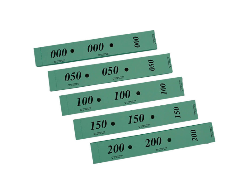 Tickets vestiaires verts 30x200mm | EcoSpirale