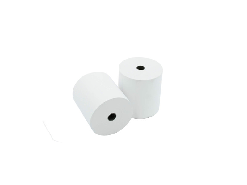 Bobines papier thermiques caisse 80x80x12mm sans BPA