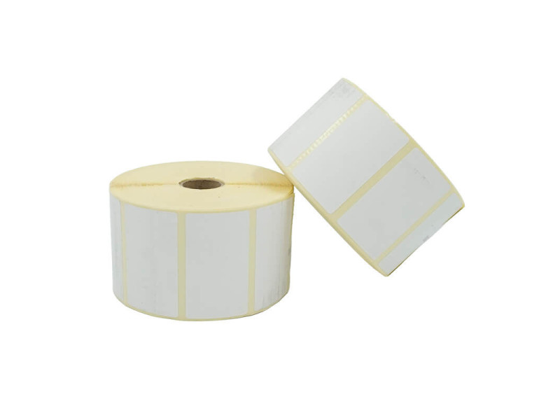 Étiquettes thermiques vierges 65x38mm adhésif permanent