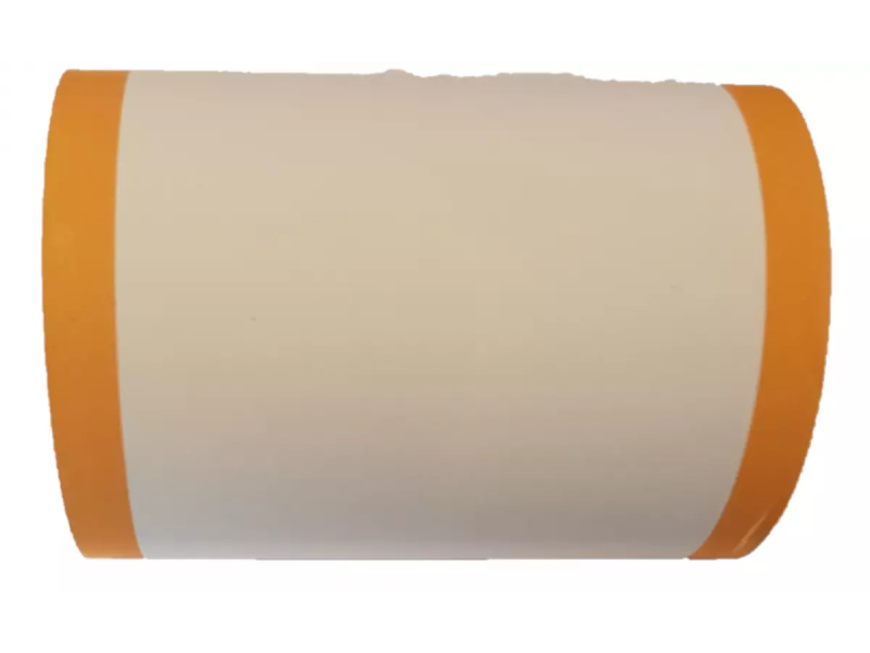 Bobines thermiques blanches avec bandes de couleur orange 80x75x12mm | EcoSpirale