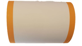 Bobines thermiques blanches avec bandes de couleur orange 57x40x12mm | EcoSpirale