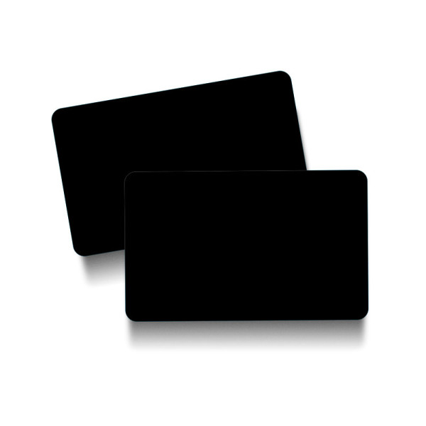 Badges noirs vierges PVC 86x54mm | EcoSpirale