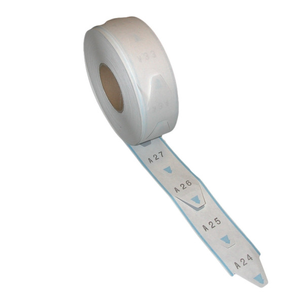Tickets d'attente jaunes 75x40mm rouleau | EcoSPirale
