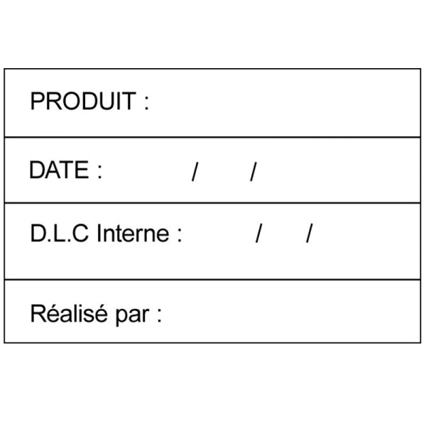 Etiquettes DLC standard 60x40mm | EcoSpirale