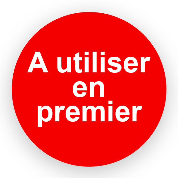 Etiquettes rondes utilisation prioritaire rouges 32mm | EcoSpirale