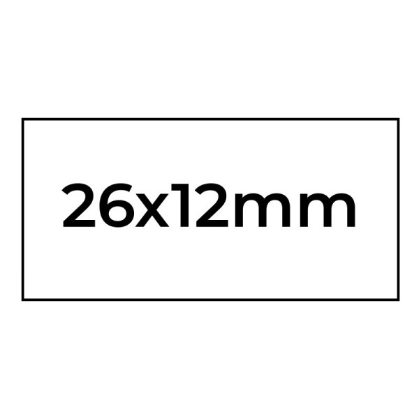 Etiquettes 26x12mm pour pince | EcoSpirale