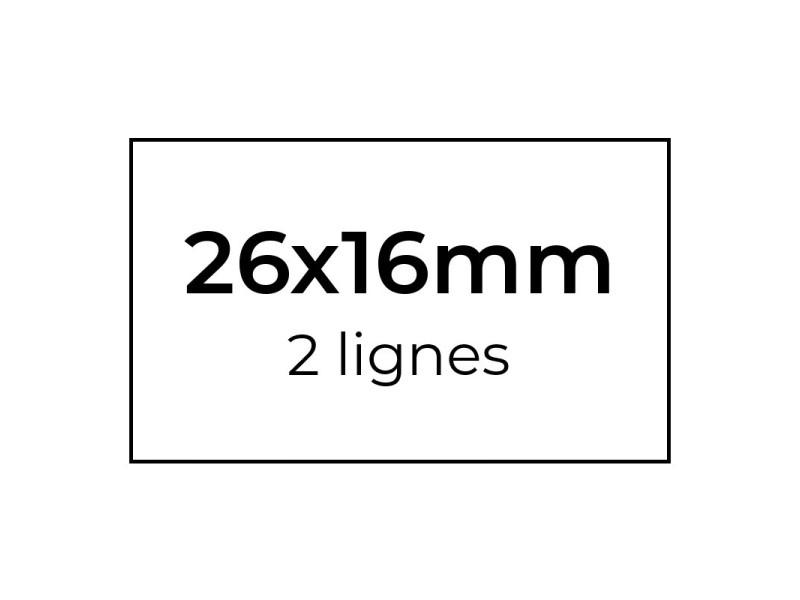 Etiquettes 26x16mm pour pince | EcoSpirale