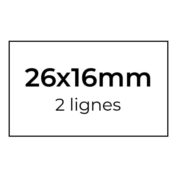 Etiquettes 26x16mm pour pince | EcoSpirale