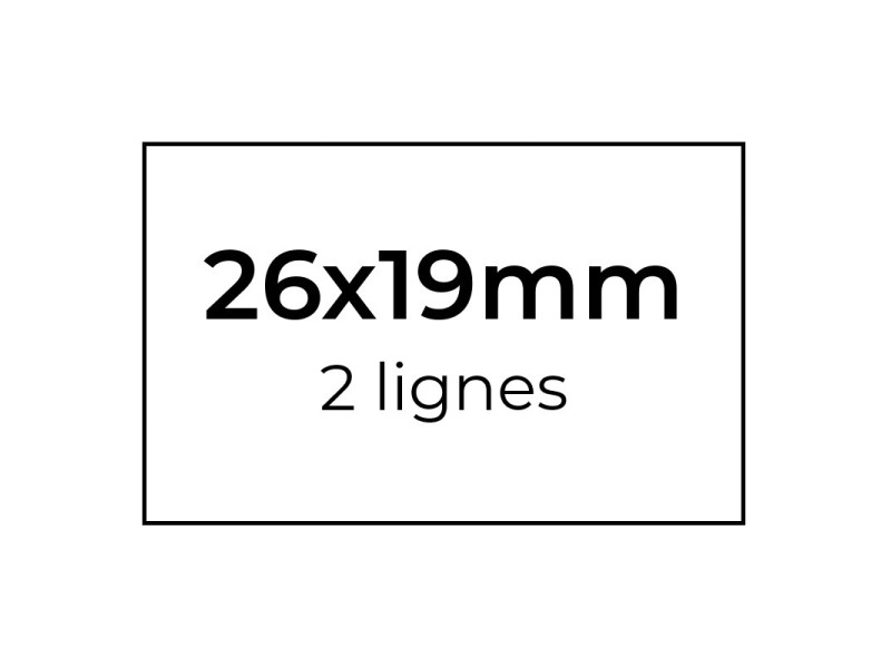 Etiquettes 26x19mm pour pince | EcoSpirale