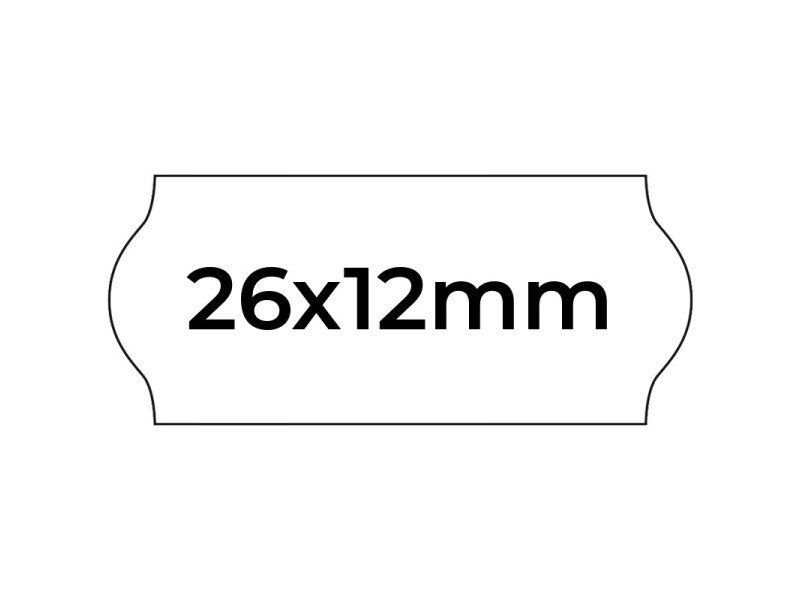 Etiquettes arrondies 26x12mm pour pince | EcoSpirale