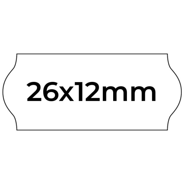 Etiquettes arrondies 26x12mm pour pince | EcoSpirale