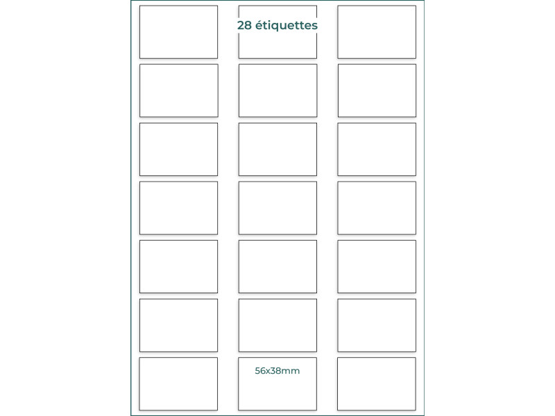 Etiquettes facing 56x38mm planches A4 | EcoSpirale
