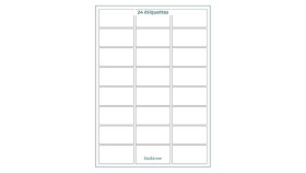 Etiquettes facing 64x34mm planches A4