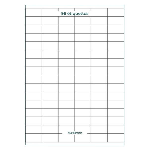 Étiquettes 35x18mm planches A4 | EcoSpirale