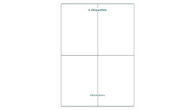 Étiquettes 105x148,5mm planches A4 | EcoSpirale