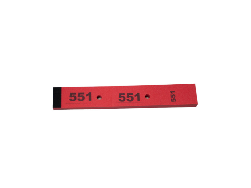 Tickets vestiaires rouges 30x200mm | EcoSpirale