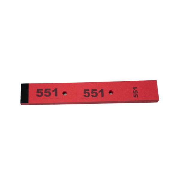 Tickets vestiaires rouges 30x200mm | EcoSpirale