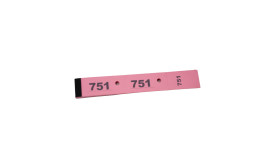 Tickets vestiaires roses 30x200mm | EcoSpirale