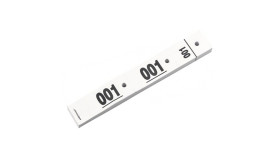 Tickets vestiaires blancs 30x200mm | EcoSpirale