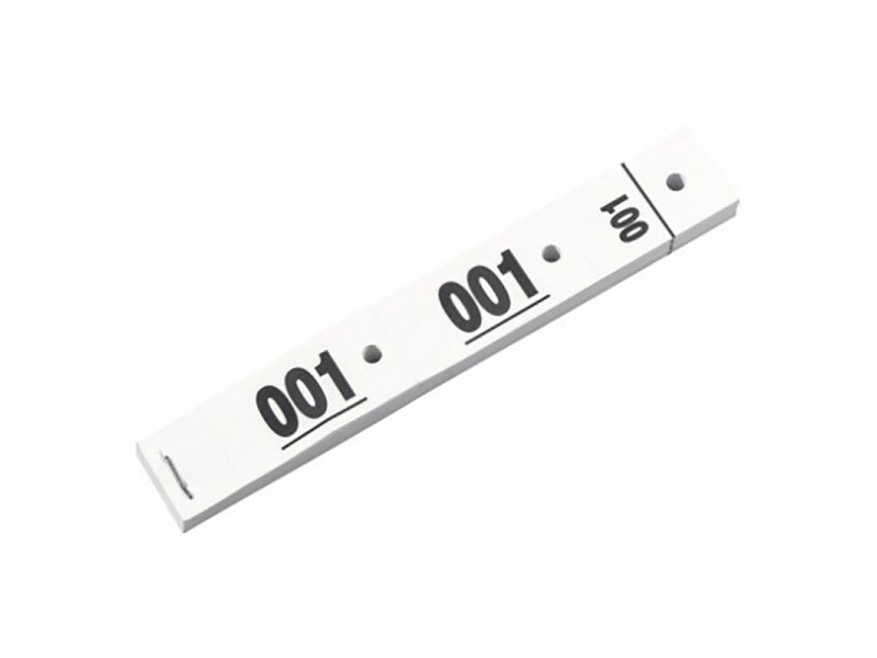 Tickets vestiaires blancs 30x200mm | EcoSpirale