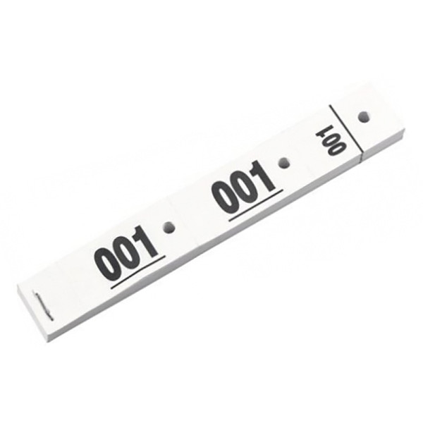 Tickets vestiaires blancs 30x200mm | EcoSpirale