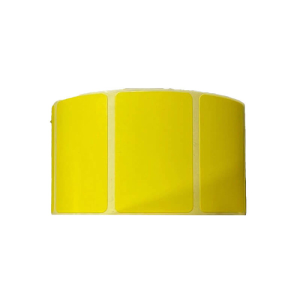 Etiquettes thermiques vierges jaunes 38x25mm | EcoSpirale