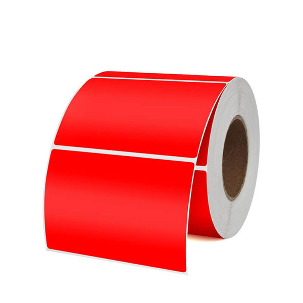 Etiquettes thermiques vierges rouges 50x30mm | EcoSpirale