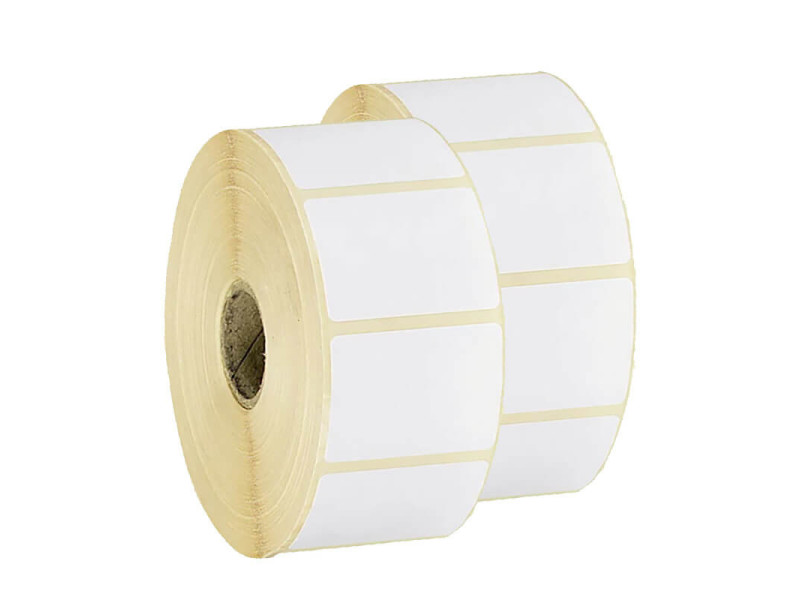 Kit étiquettes velin vierges 35x25mm 12 rouleaux | EcoSpirale