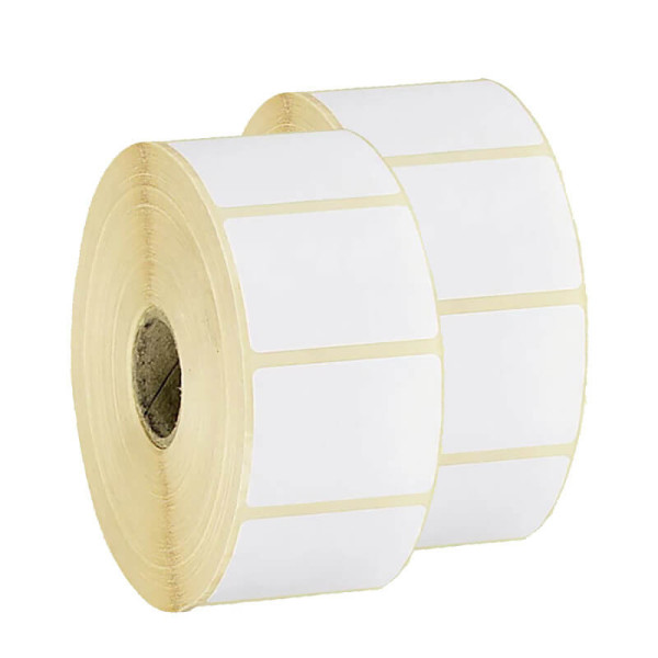 Kit étiquettes velin vierges 35x25mm 12 rouleaux | EcoSpirale