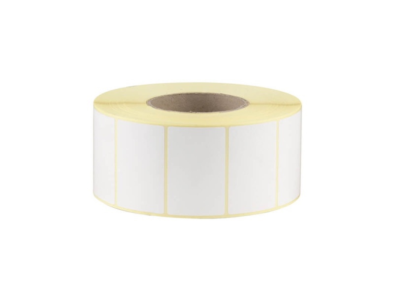 Etiquettes vierges hydrosolubles 52x30mm rouleau | EcoSpirale