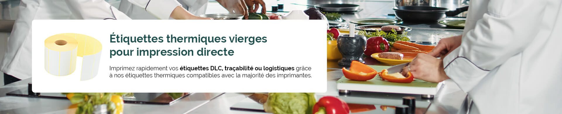 Étiquettes thermiques vierge