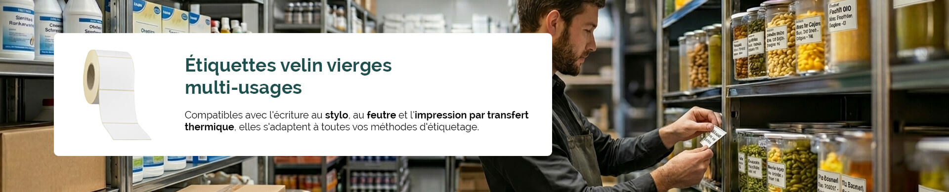 Étiquettes velin vierge
