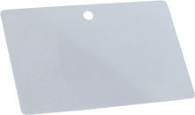 photo de carte PVC blanche avec perforation